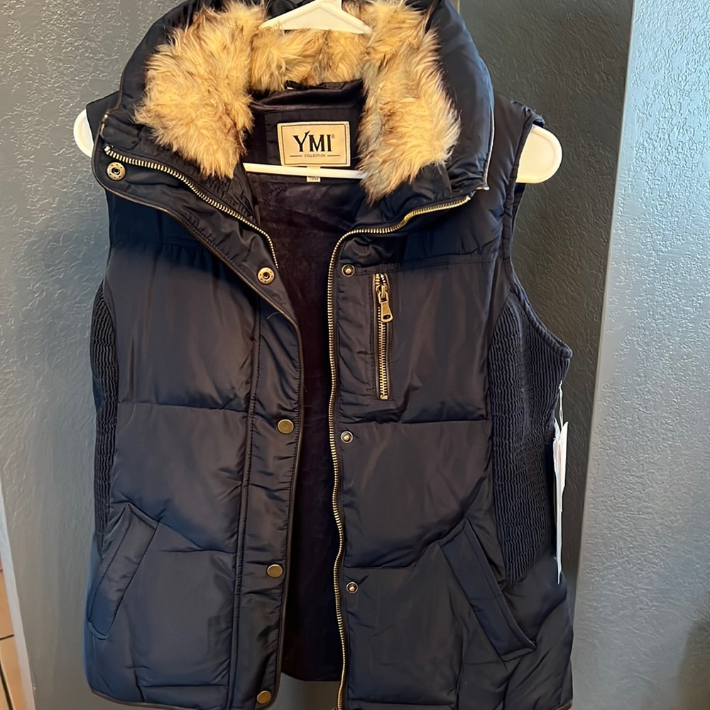 YMI Collection furr vest New With Tags… Size Medium